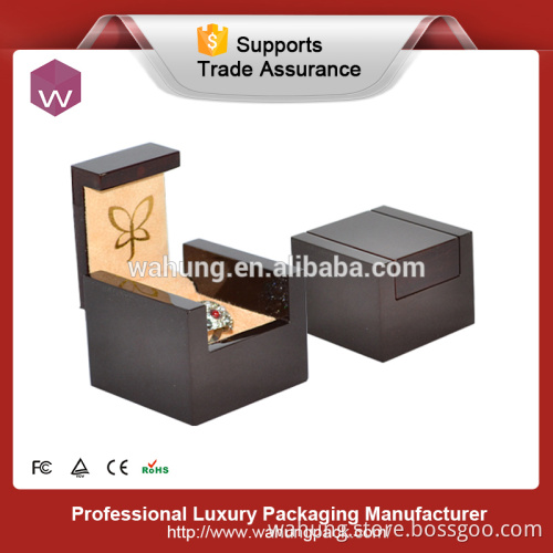 fasion brown jewelry boxes for rings only(WH-2105)